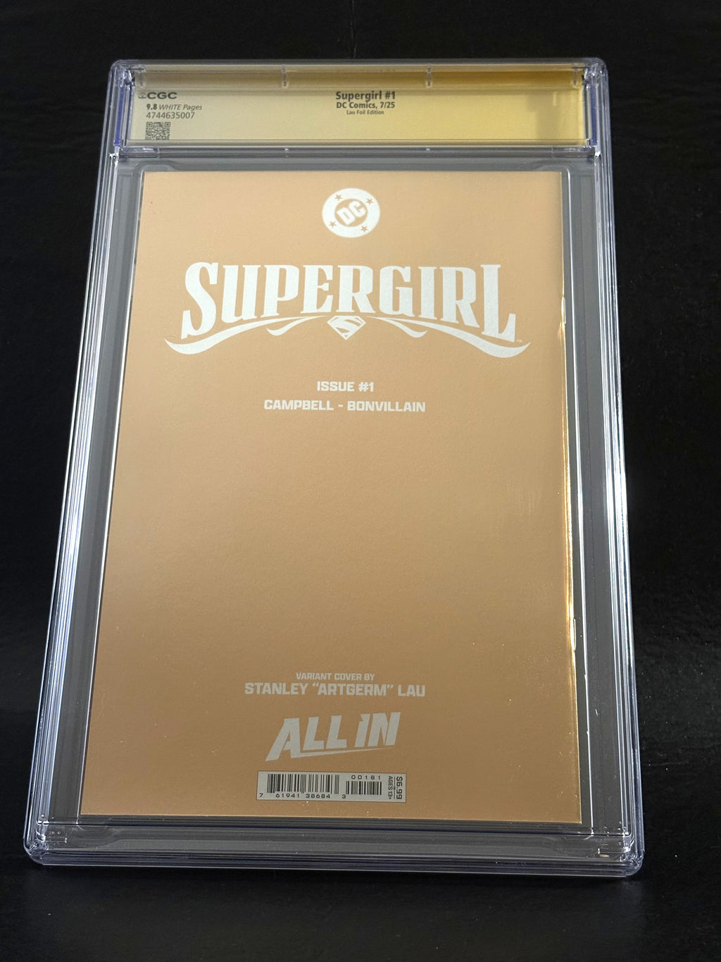SIGNED/GRADED SUPERGIRL #1 LAU FOIL EDITION