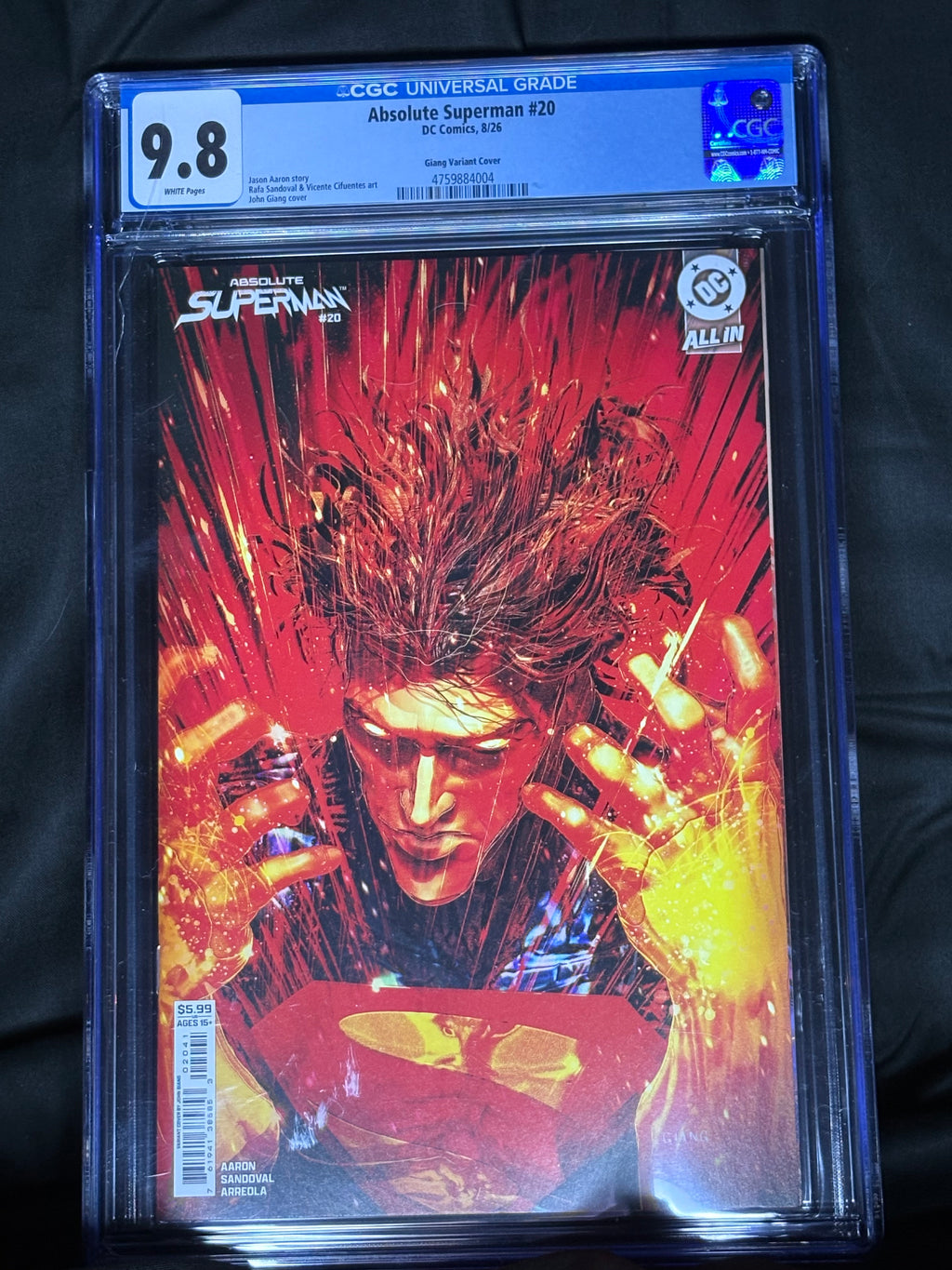 CGC GRADED ABSOLUTE SUPERMAN #20 DC COMIC
