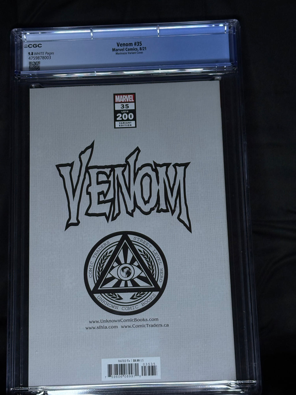 CGC GRADED VENOM #35 MASTRAZZO VARIENT COVER MARVEL COMICS