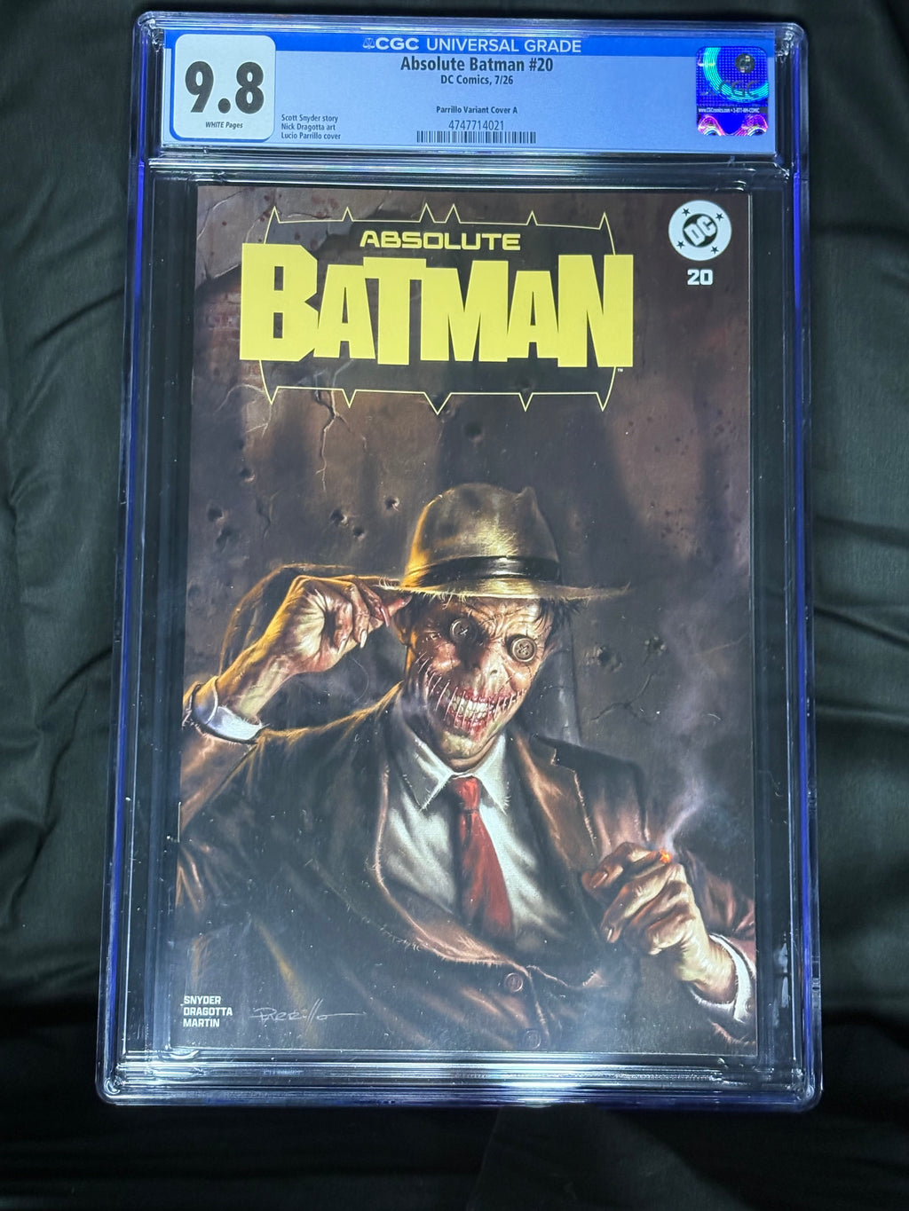 CGC GRADED ABSOLUTE BATMAN #20 PARRILLO VARIANT COVER DC COMICS