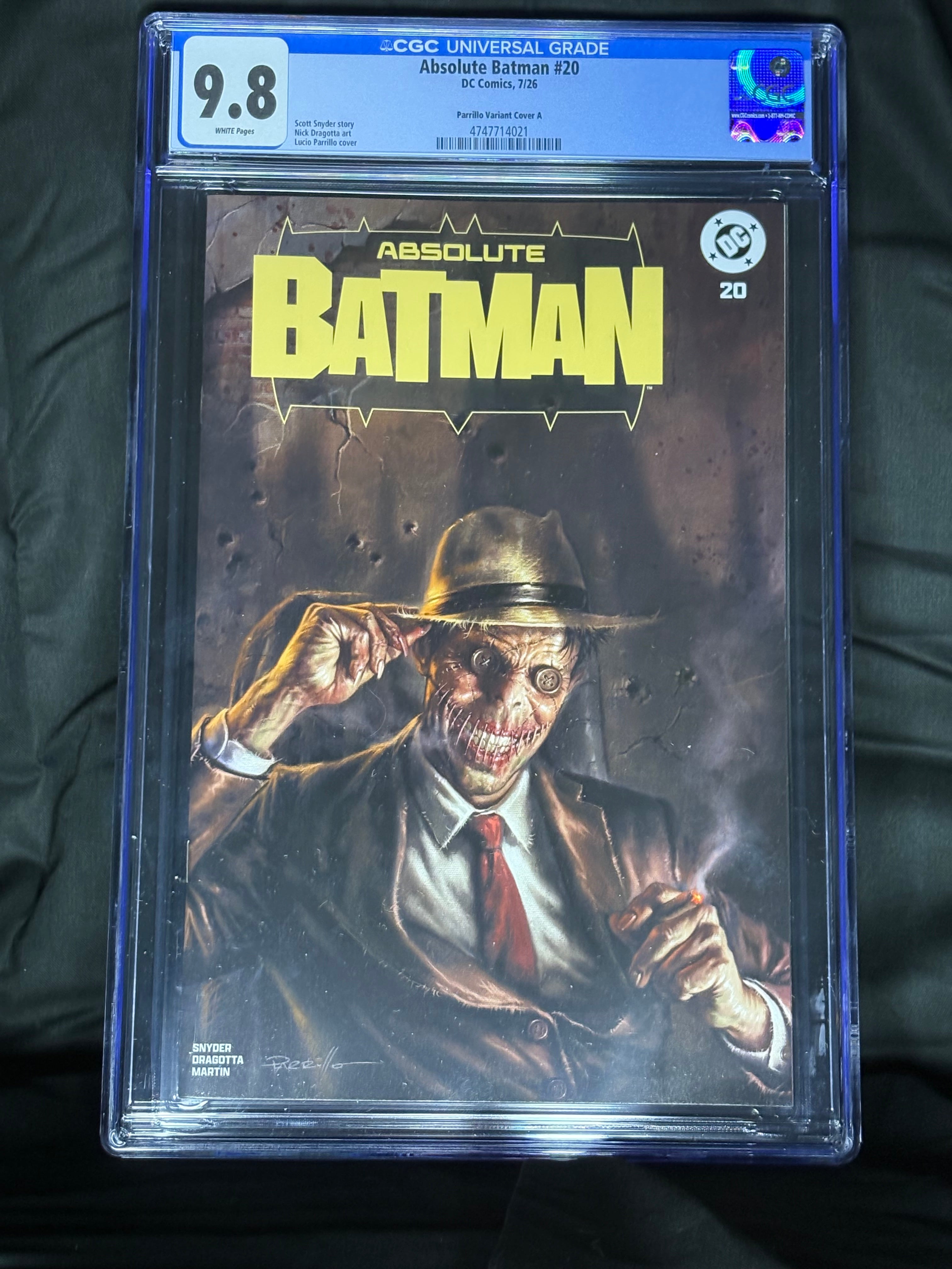 CGC GRADED ABSOLUTE BATMAN #20 PARRILLO VARIANT COVER DC COMICS
