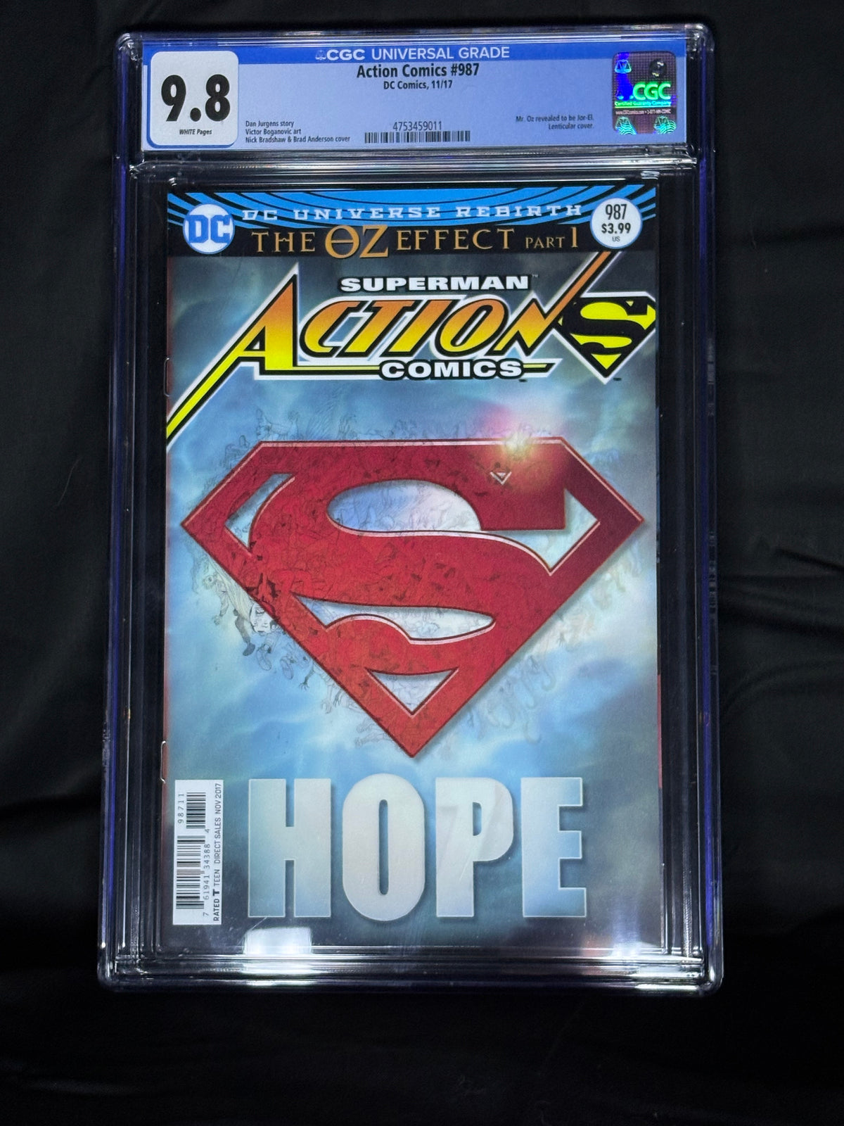 CGC GRADED ACTION COMICS #987 LENTICULAR COVER DC COMICS