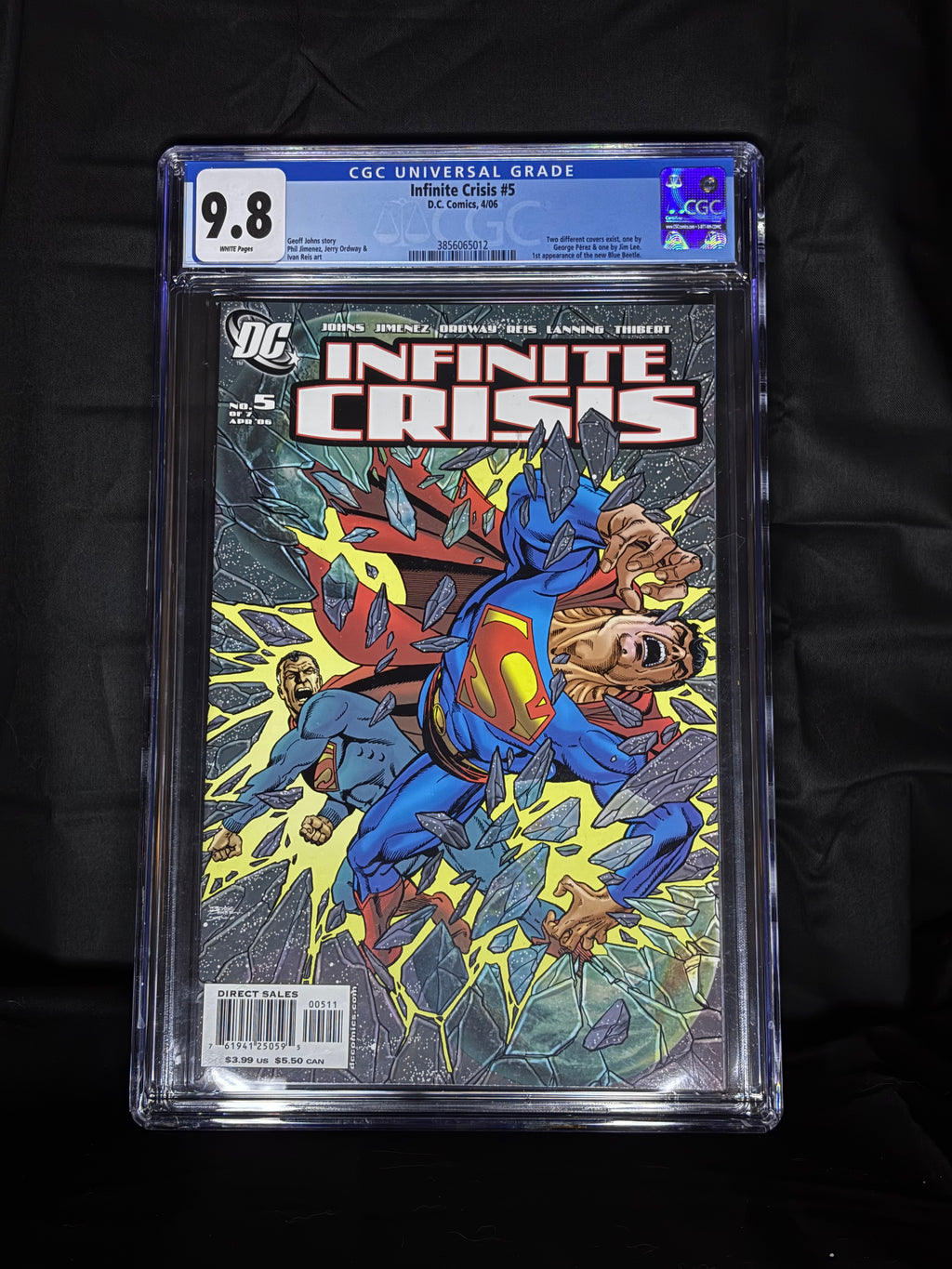 CGC GRADED INFINITE CRISIS #5 FIRST APPERANCE OF BLUE BEETLE DC COMICS