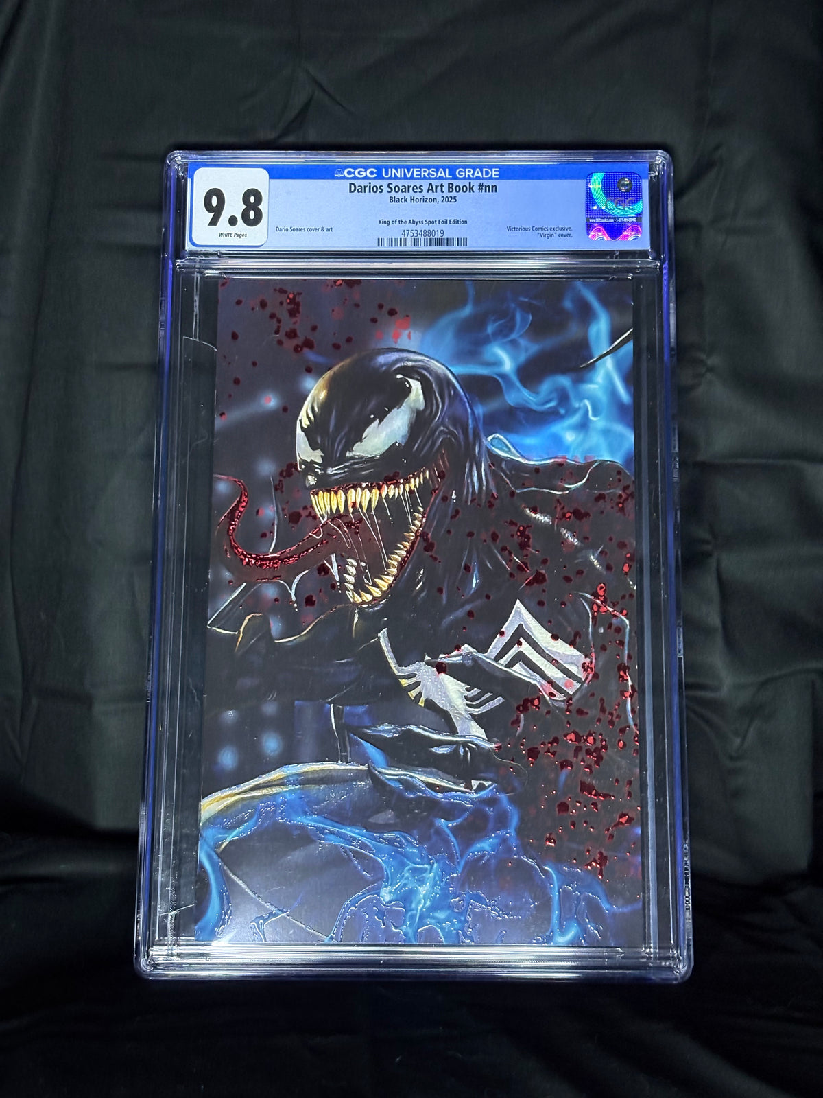 CGC GRADED DORIS SOARES ART BOOK BLACK HORIZON KING OF THE ABYSS SPOT FOIL EDITION "VIRGIN" COVER