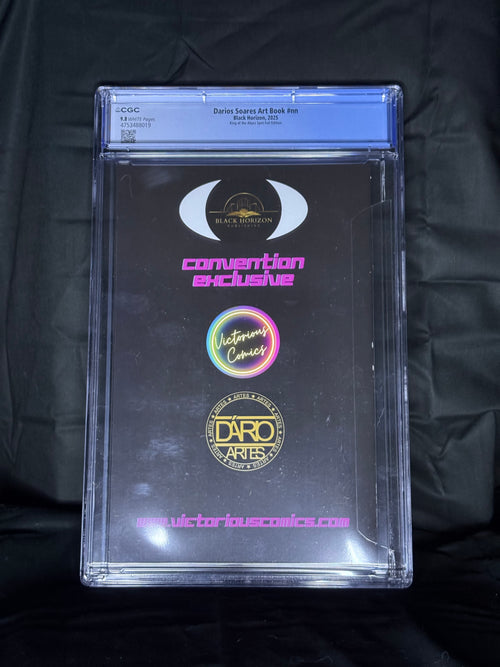 CGC GRADED DORIS SOARES ART BOOK BLACK HORIZON KING OF THE ABYSS SPOT FOIL EDITION "VIRGIN" COVER