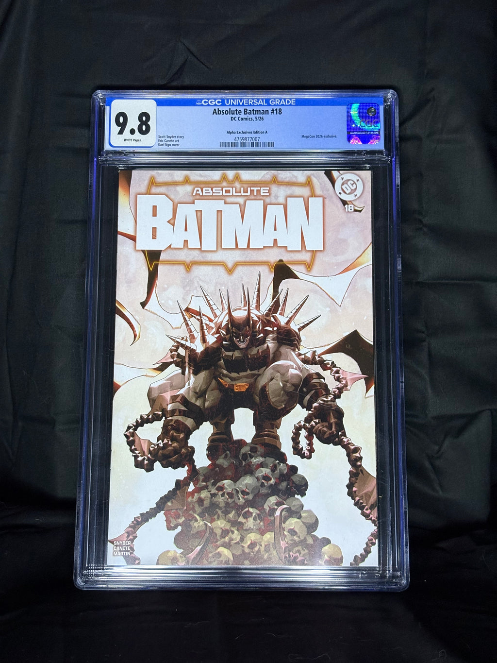 CGC GRADED ABSOLUTE BATMAN #18 MEGACON 2026 EXCLUSIVE DC COMICS
