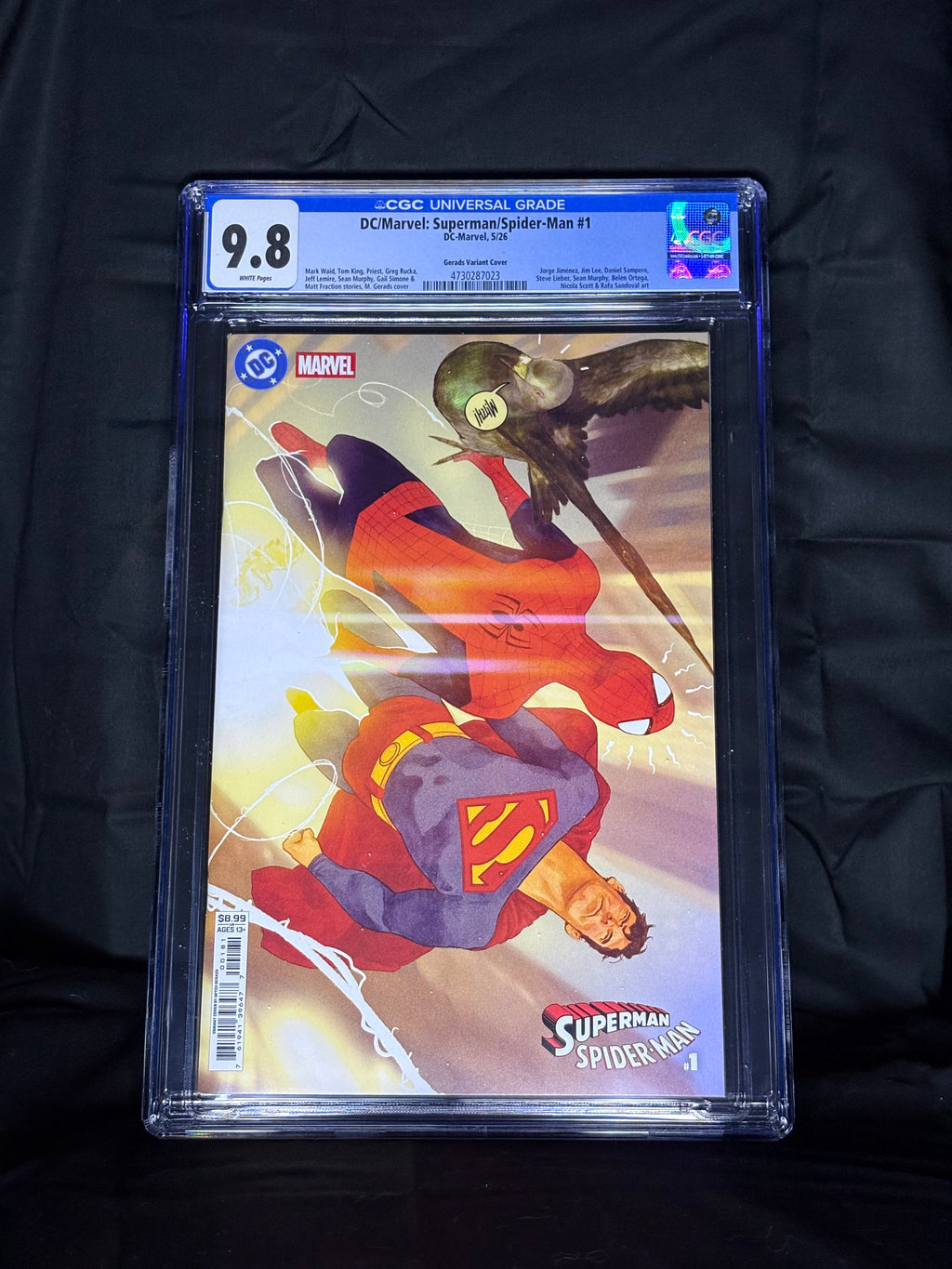 CGC GRADED DC/MARVEL: SUPERMAN/SPIDER-MAN #1 GERADS VARIANT COVER