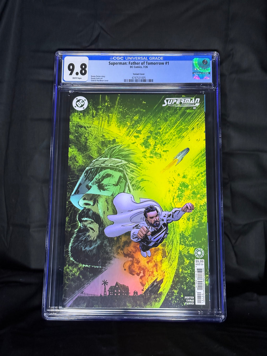 CGC GRADED SUPERMAN: FATHER OF TOMORROW #1 VARIANT COVER DC COMICS