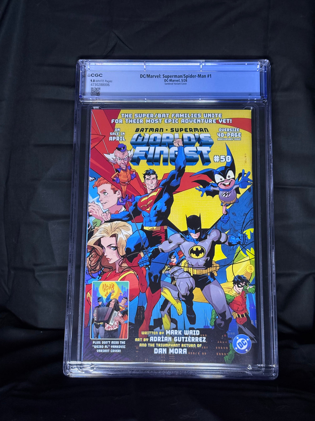 CGC GRADED DC/MARVEL: SUPERMAN/SPIDER-MAN #1 SANDOVAL VARIANT COVER