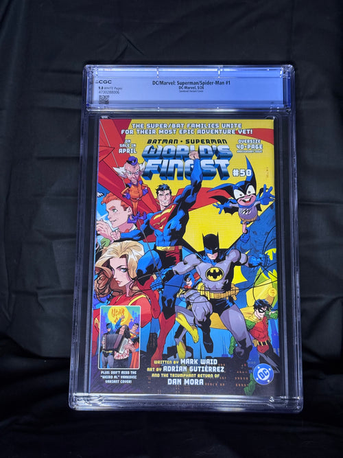 CGC GRADED DC/MARVEL: SUPERMAN/SPIDER-MAN #1 SANDOVAL VARIANT COVER