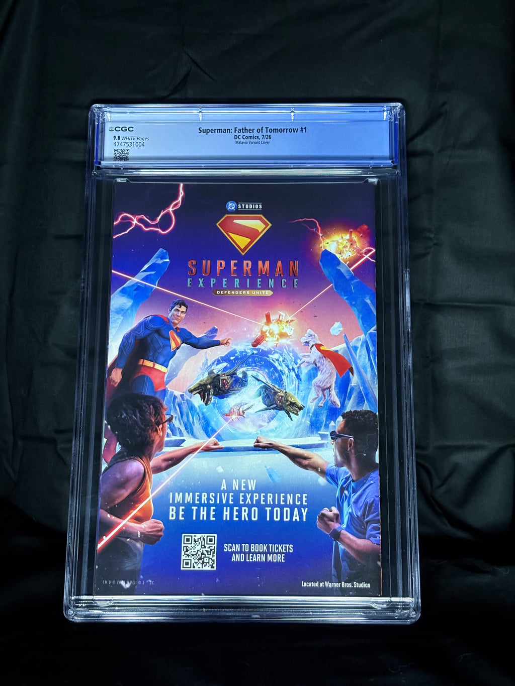 CGC GRADED SUPERMAN: FATHER OF TOMORROW #1 MALAVIA VARIANT COVER DC COMICS