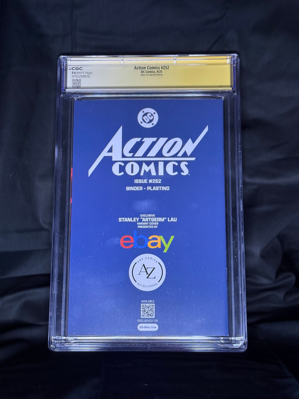 SIGNED/GRADED ACTION COMICS #252 DC COMICS eBay LIVE EDITION