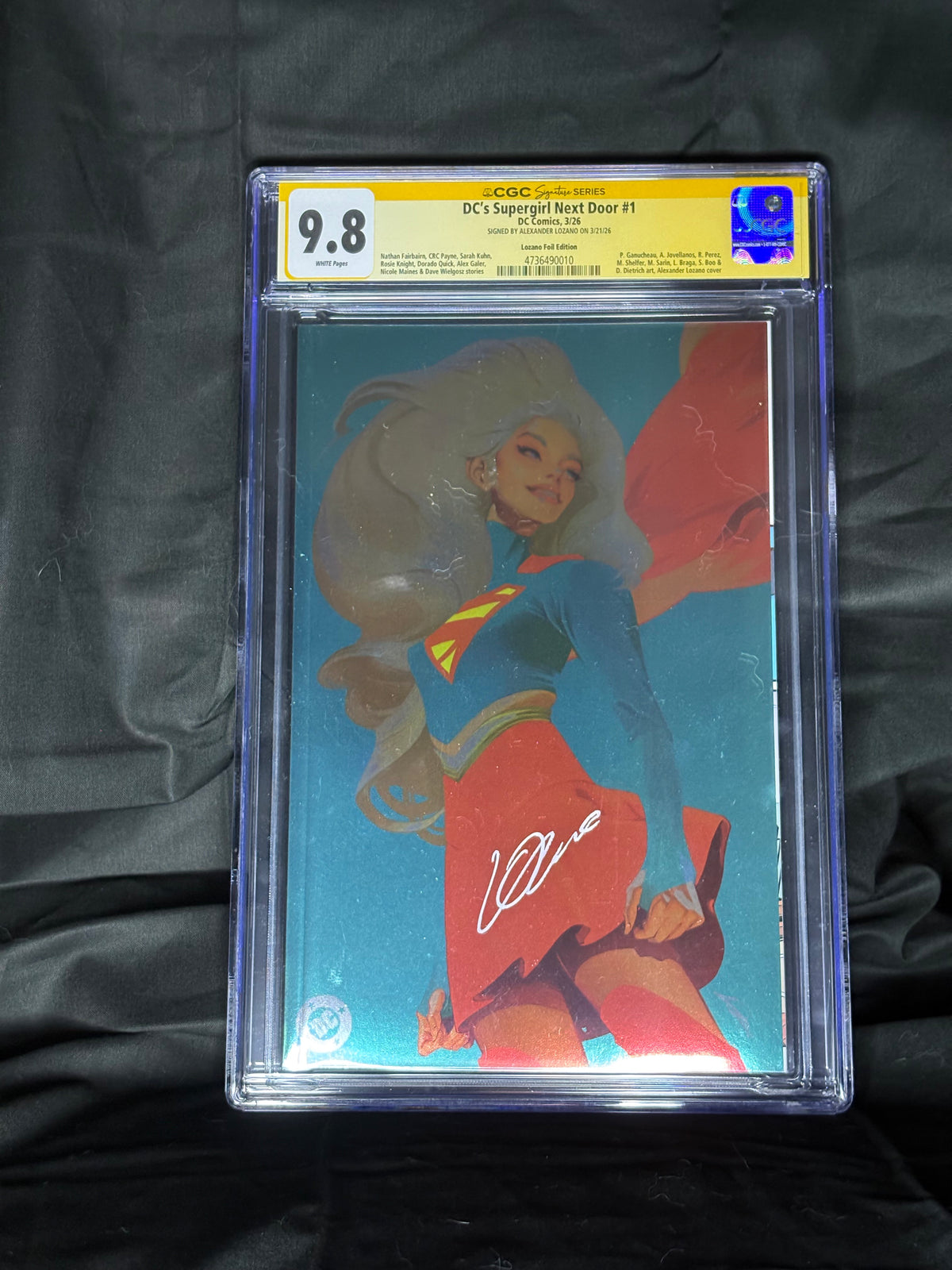 SIGNED/GRADED DC'S SUPERGIRL NEXT DOOR #1 FOIL EDITION