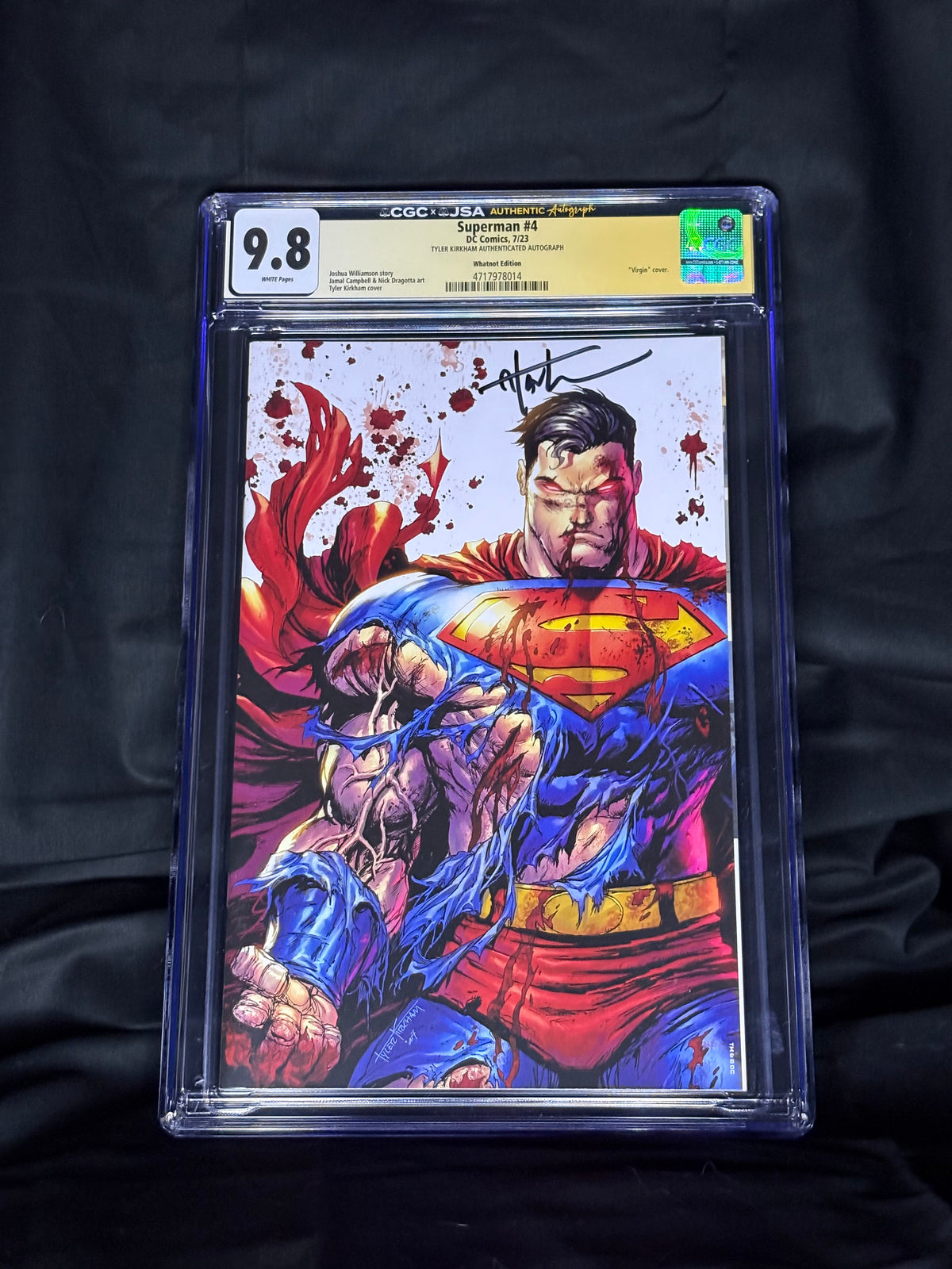 SIGNED/GRADED SUPERMAN #4 WHATNOT EDITION VIRGIN COVER