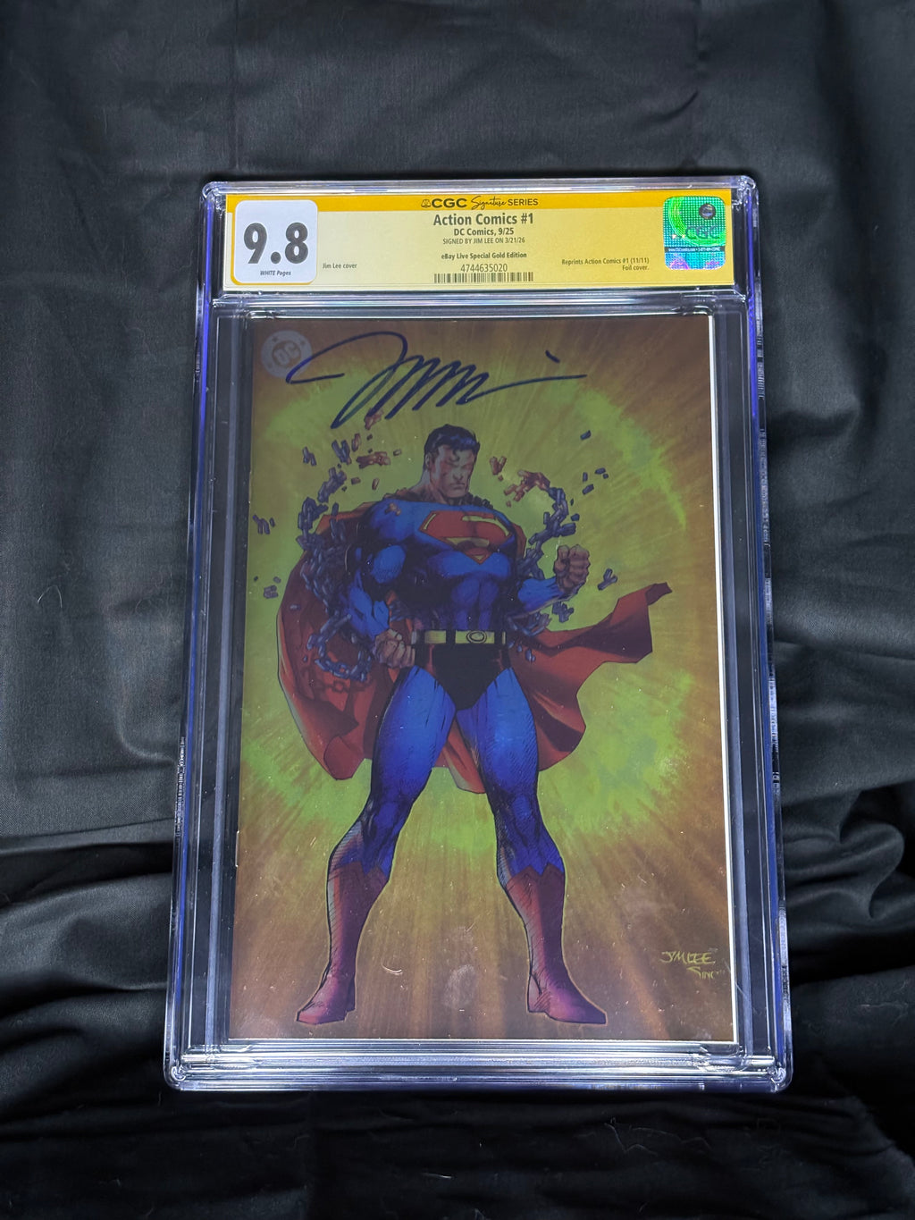 SIGNED/GRADED ACTION COMICS #1 eBay LIVE SPECIAL GOLD EDITION FOIL COVER