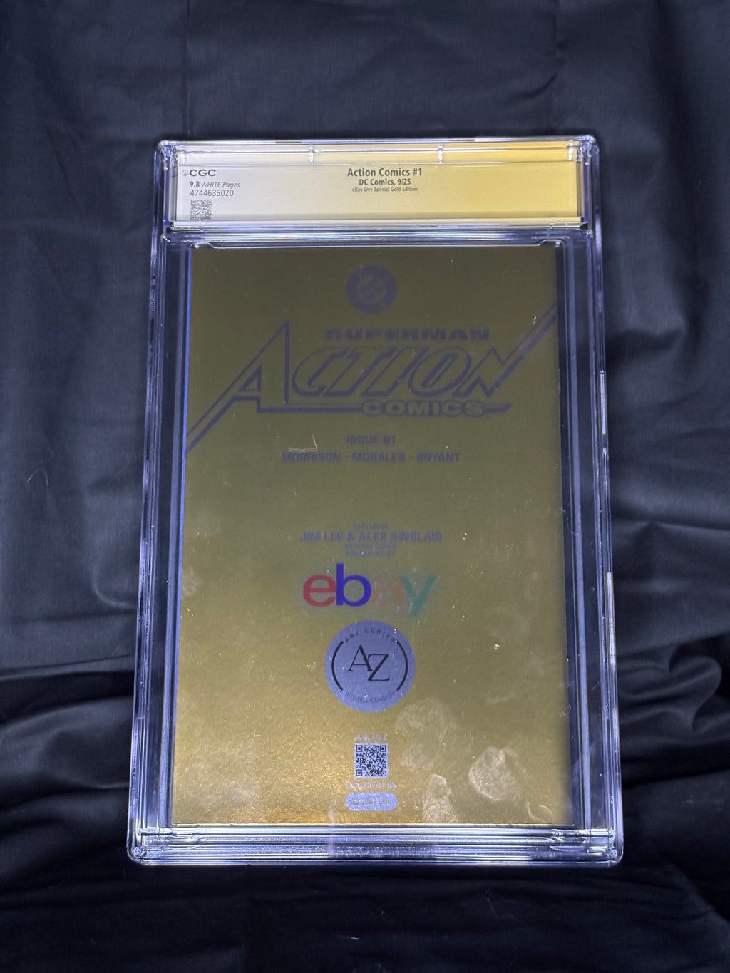 SIGNED/GRADED ACTION COMICS #1 eBay LIVE SPECIAL GOLD EDITION FOIL COVER