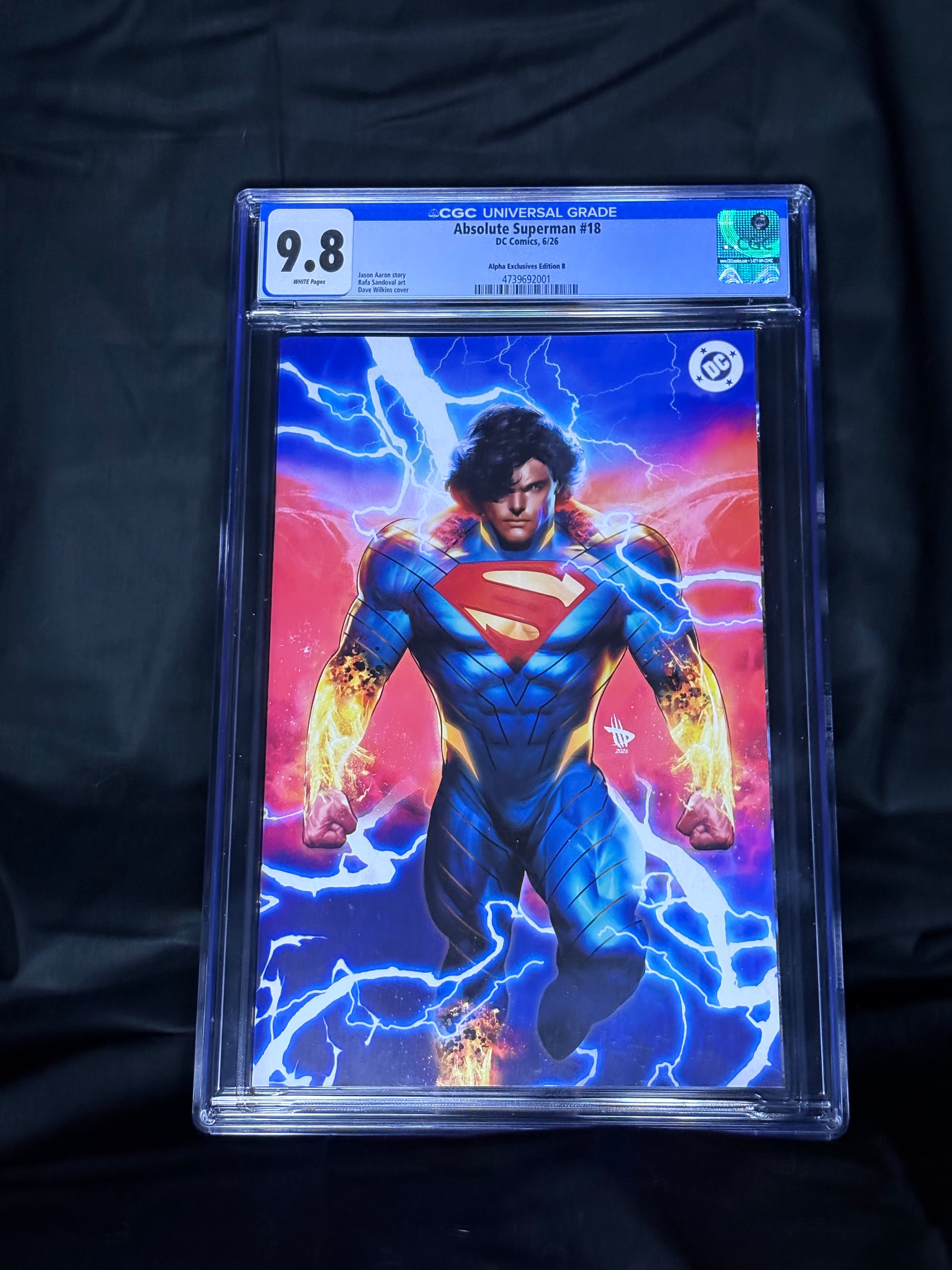 CGC GRADED ABSOLUTE SUPERMAN #18 ALPHA EXCLUSIVES EDITION B
