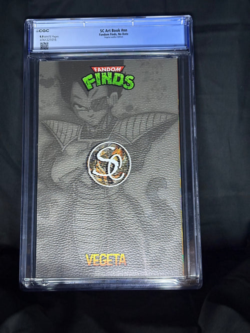 CGC GRADED SC ART BOOK FANDOM FIND VEGETA LEATHER EDITION "VIRGIN" COVER