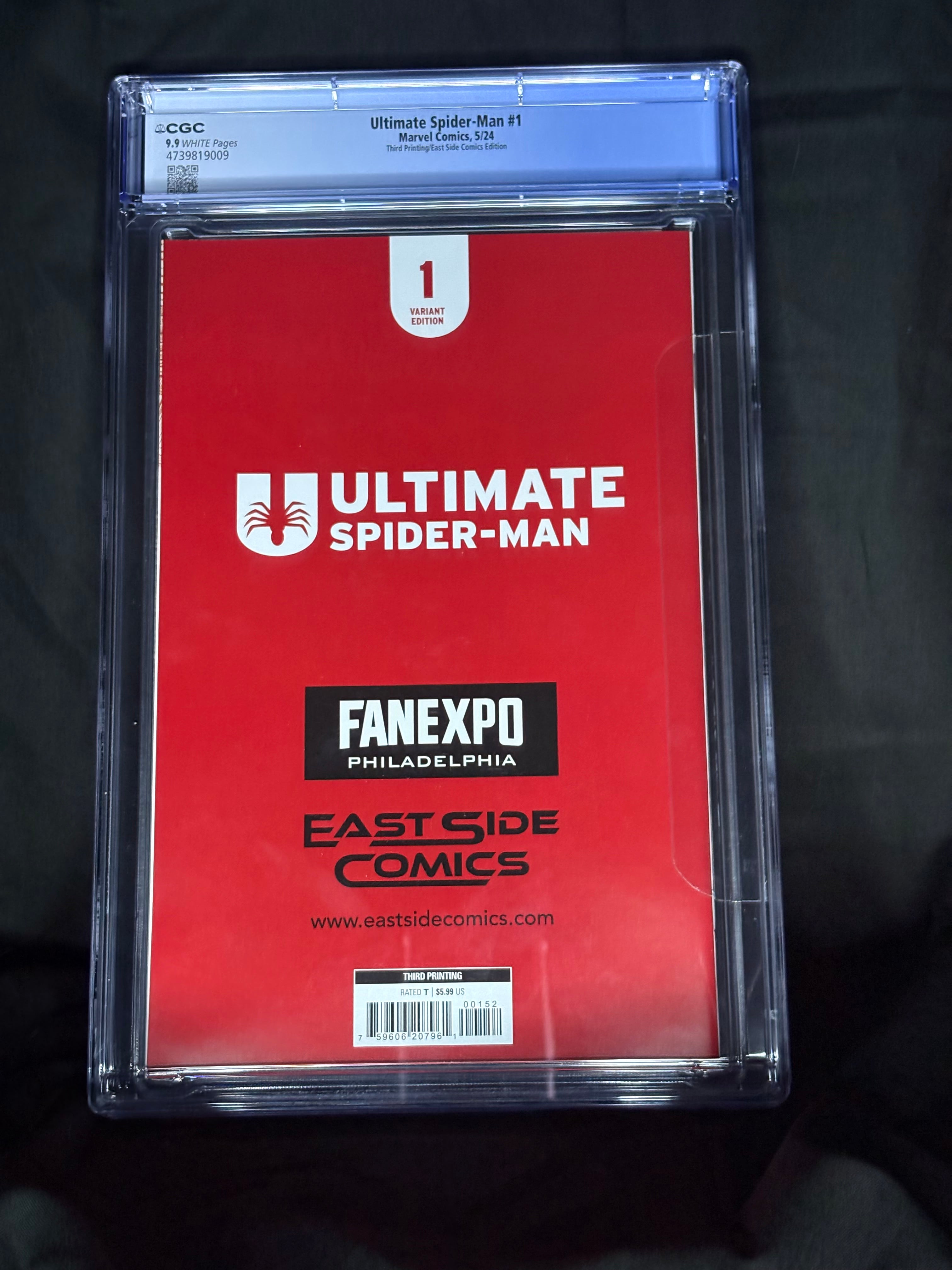 CGC GRADED ULTIMATE SPIDER-MAN #1THIRD PRINTING/ EAST SIDE COMICS EDITION FAN EXPOPHILADELPHIA EXCLUSIVE