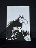 VENOM #34 1:50 RATIO SKOTTIE YOUNG'S BIG MARVEL VIRGIN SKETCH VARIANT