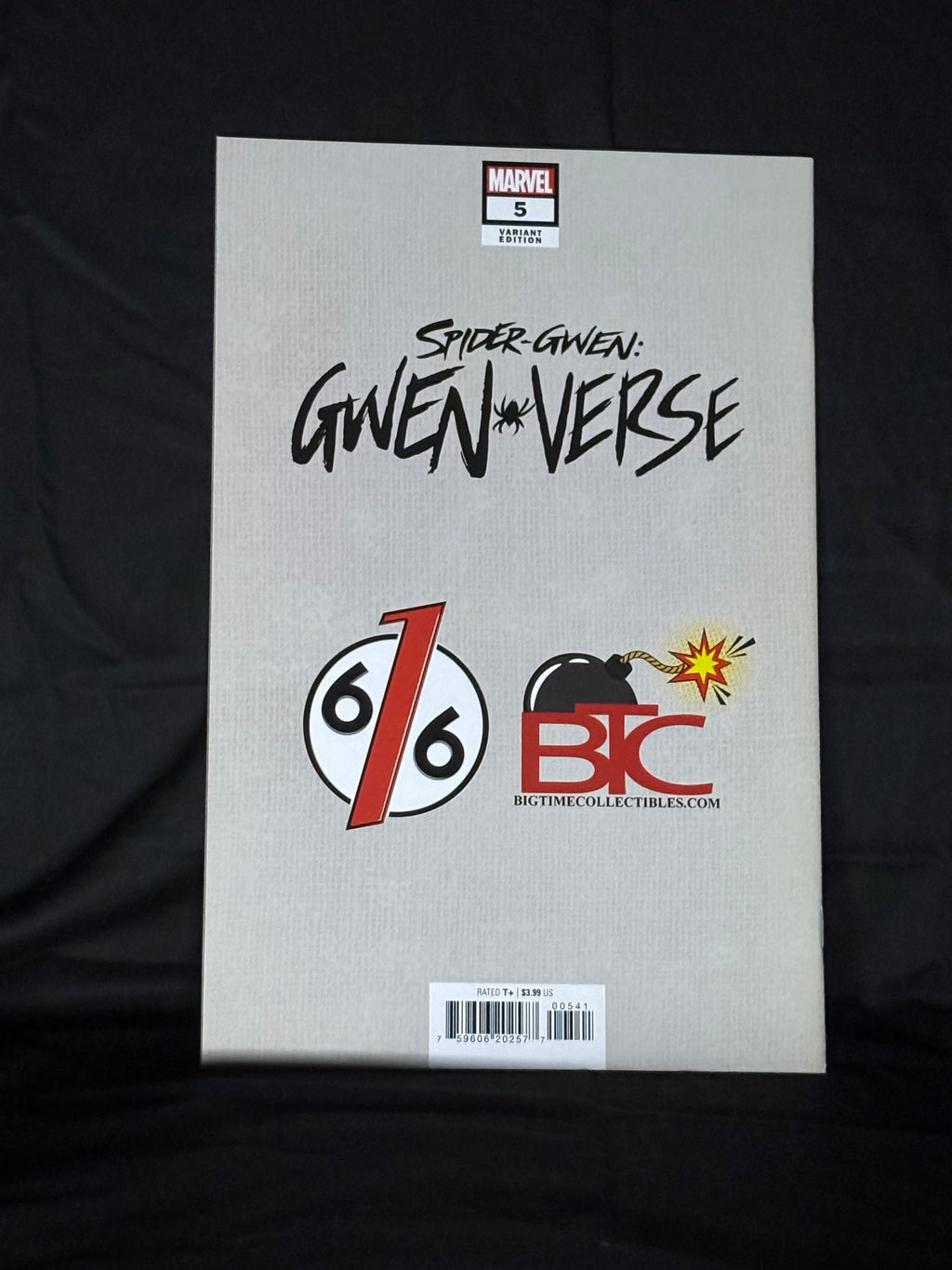 SPIDER-GWEN: GWENVERSE #5 616 COMIC AND BIG TIME COLLECTIBLES EXCLUSIVE "VIRGIN" COVER