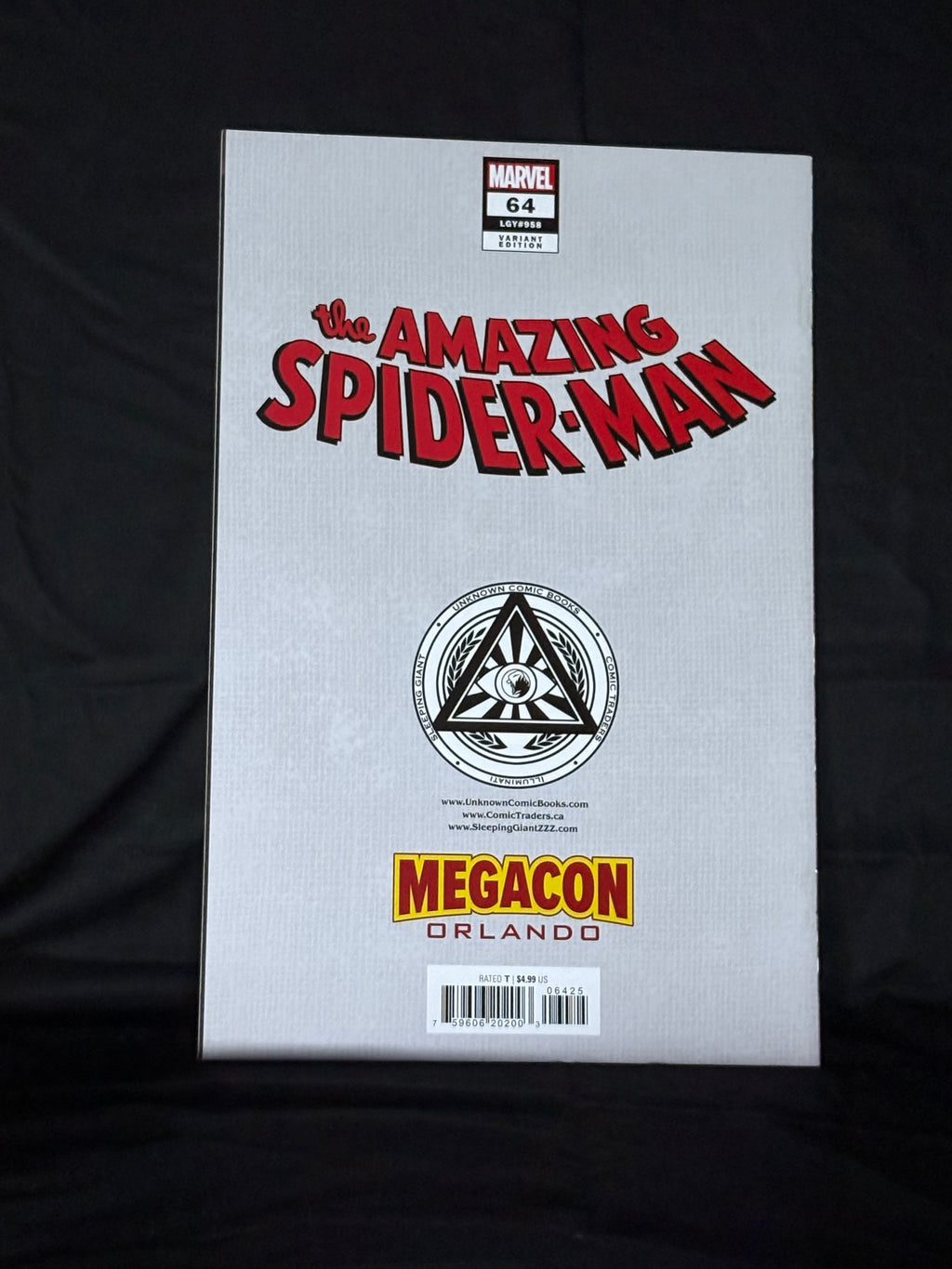 THE AMAZING SPIDER-MAN #64 RETAILER EXCLUSIVE VARIANT MEGACON ORLANDO