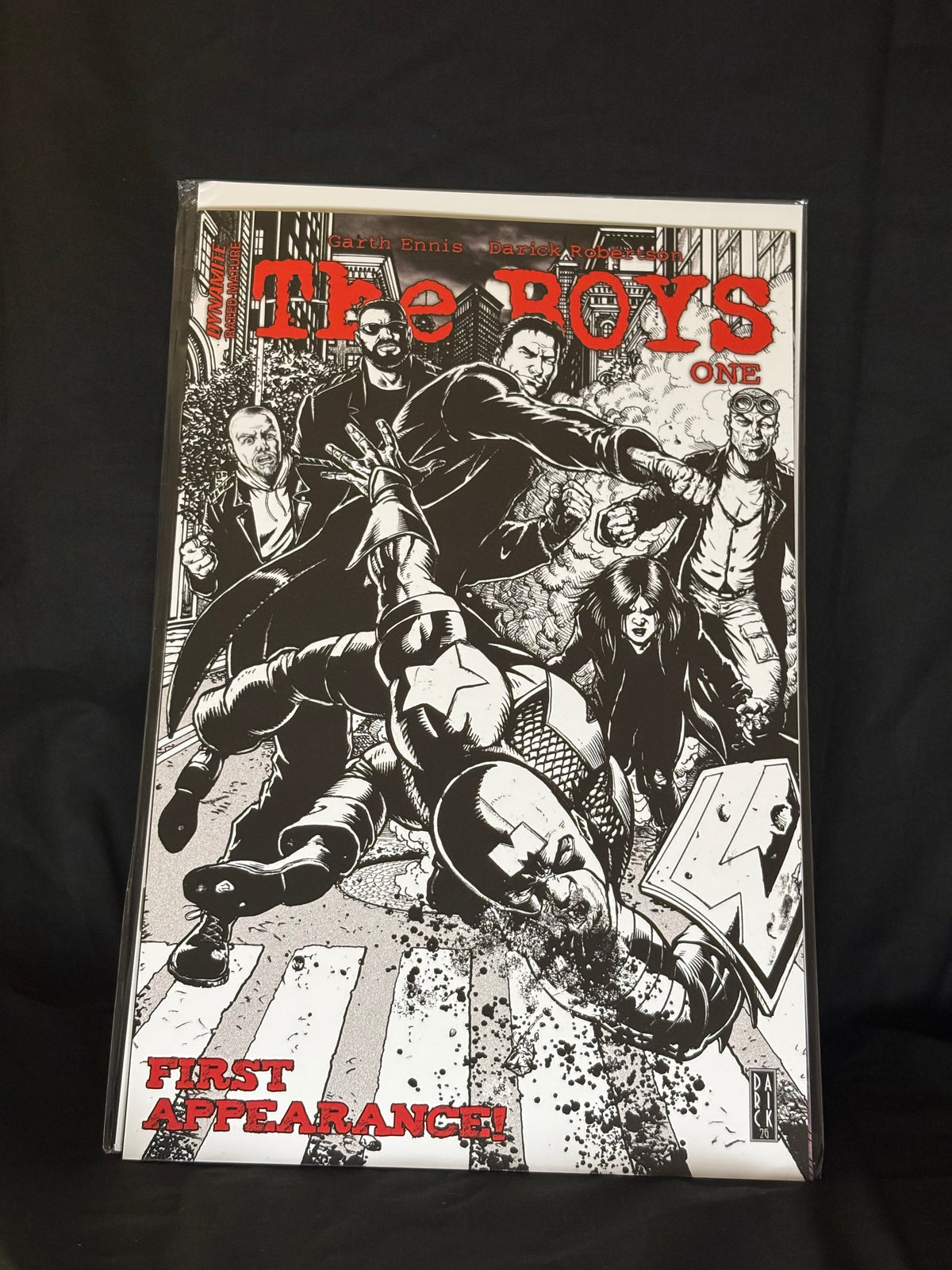 THE BOYS #1 BLACK-AND-WHITE SKETCH VARIANT FROM DYNAMITE ENTERTAINMENT 2026 BLIND BAG EXCLUSIVE