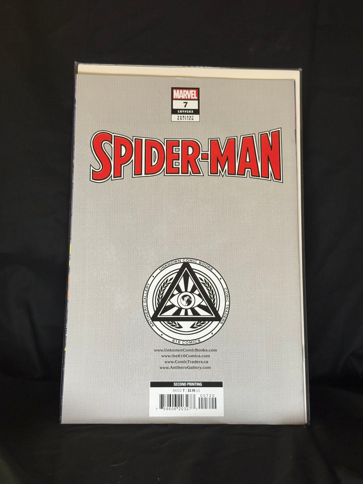 SPIDER-MAN #7 2nd- PRINTING EXCLUSIVE "VIRGIN" VARIANT COVER