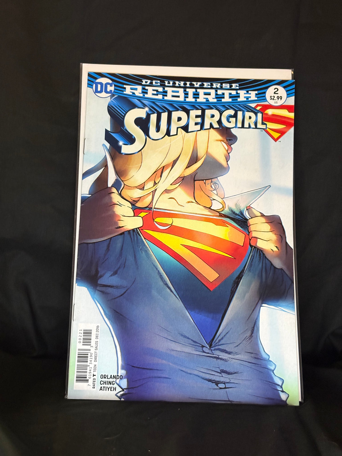 SUPERGIRL #2 DC REBIRTH SERIES VARIANT COVER