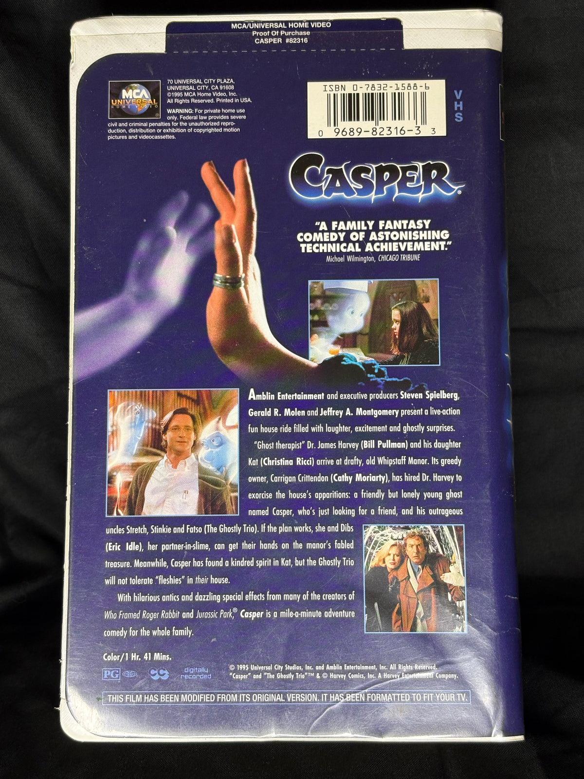 VHS | CASPER "SEEING IS BELIEVING" (1995)