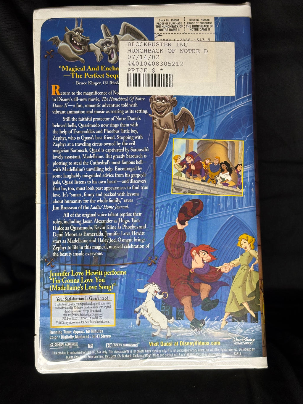 VHS | THE HUNCHBACK OF NOTRE DAME II (2002)