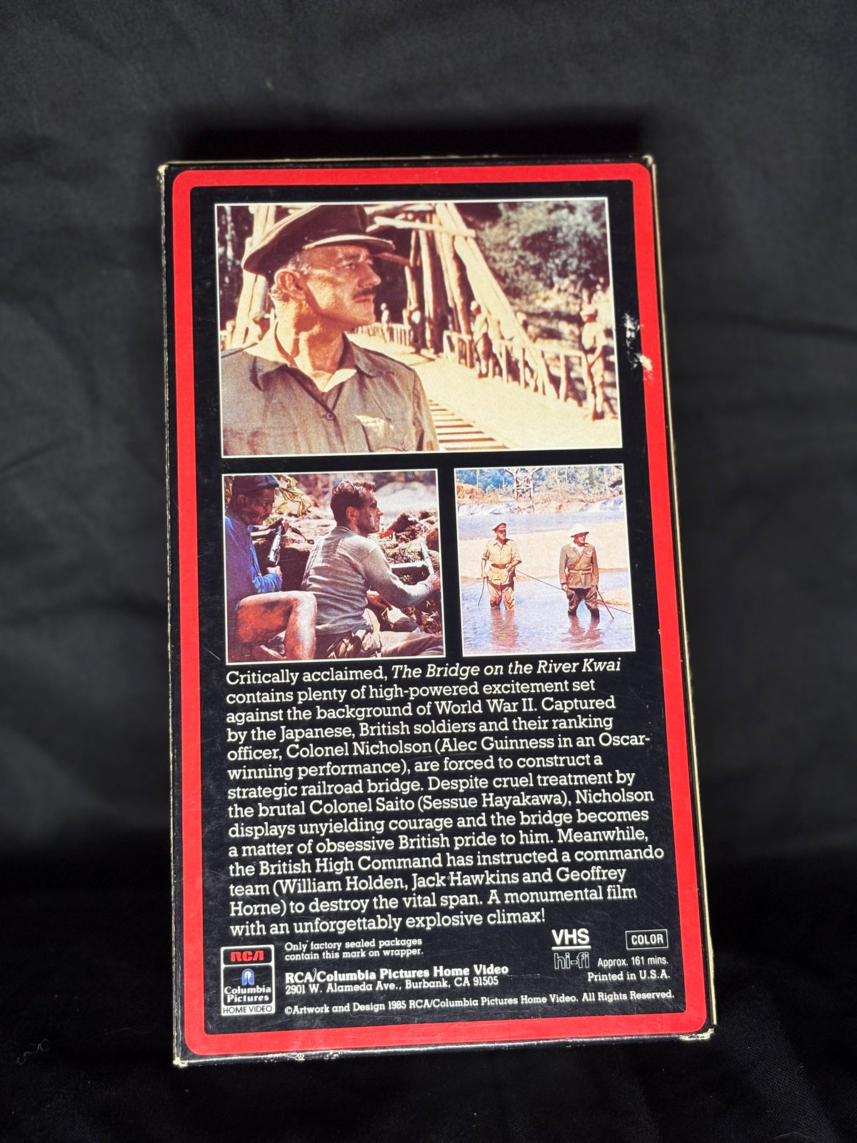 VHS | THE BRIDGE ON THE RIVER KWAI (1957)