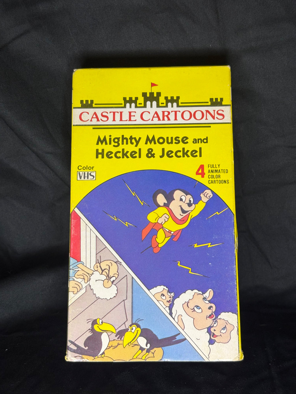 VHS| CASTLE CARTOONS: MIGHTY MOUSE AND THE HECKEL & JECKEL (1987)