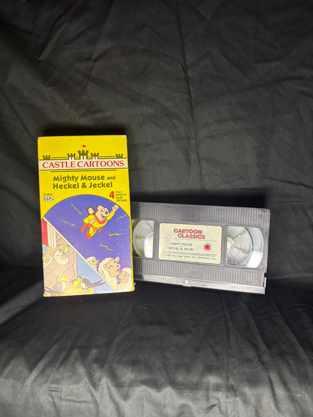 VHS| CASTLE CARTOONS: MIGHTY MOUSE AND THE HECKEL & JECKEL (1987)