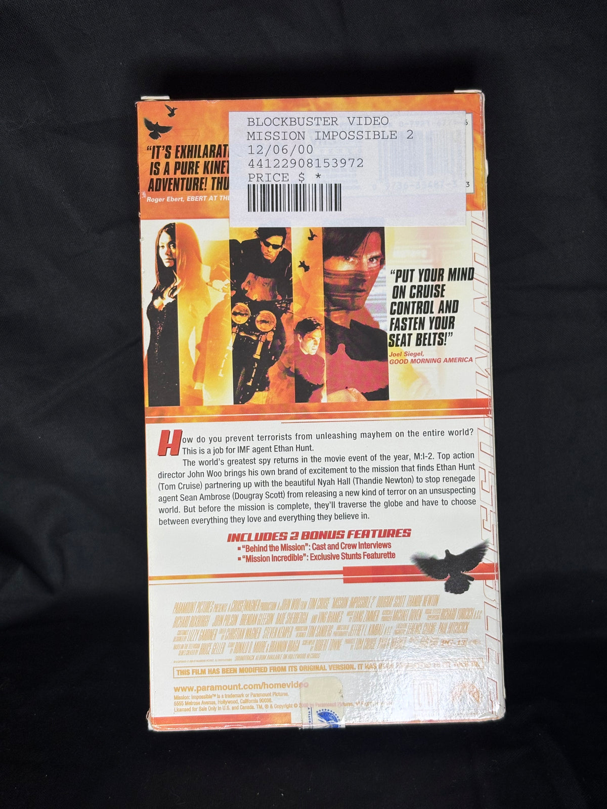 VHS | MISSION: IMPOSSIBLE 2 (2000)