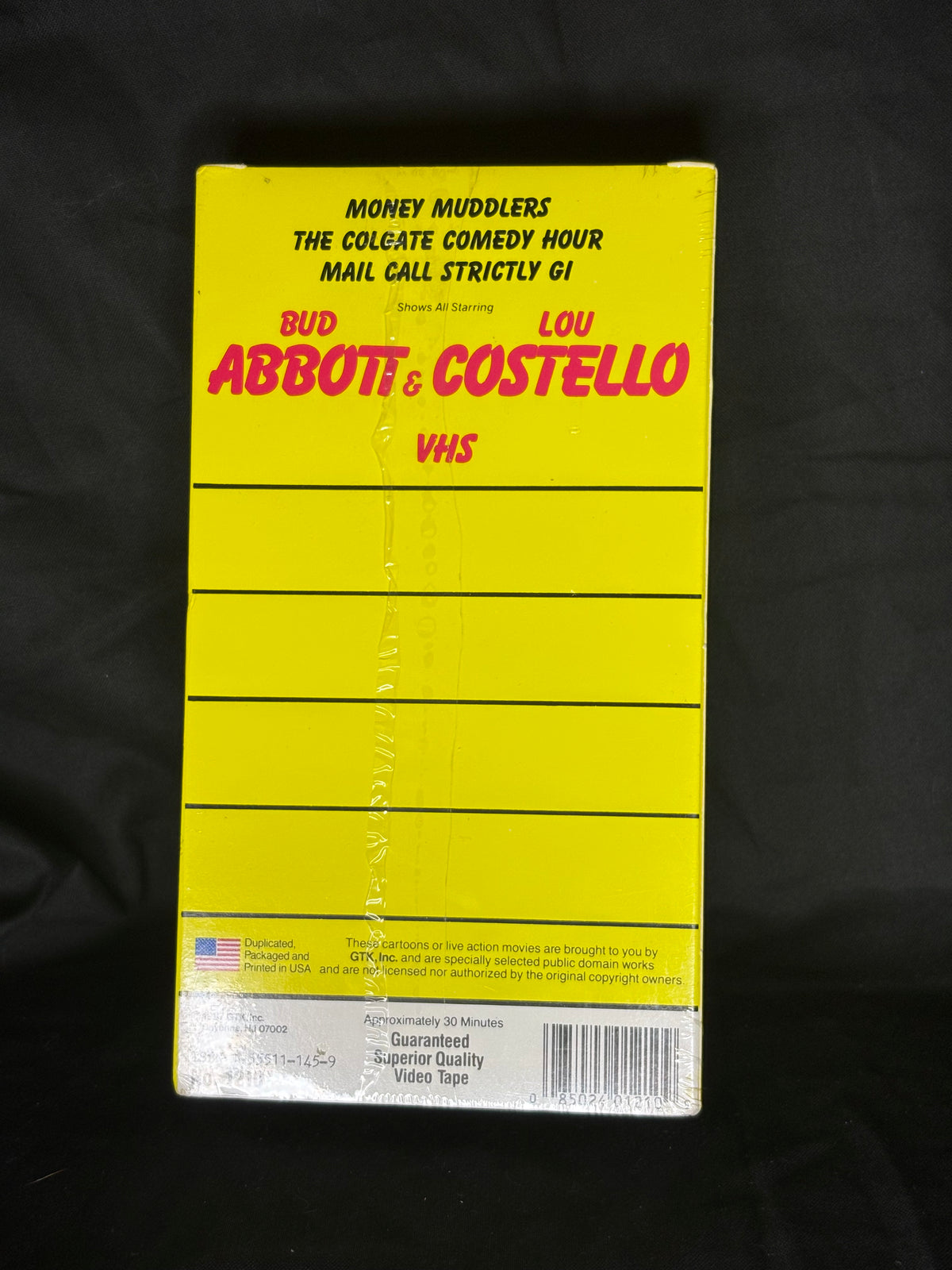 VHS | BUD ABBOTT AND LOU COSTELLO SEALED VHS TAPE (1987)