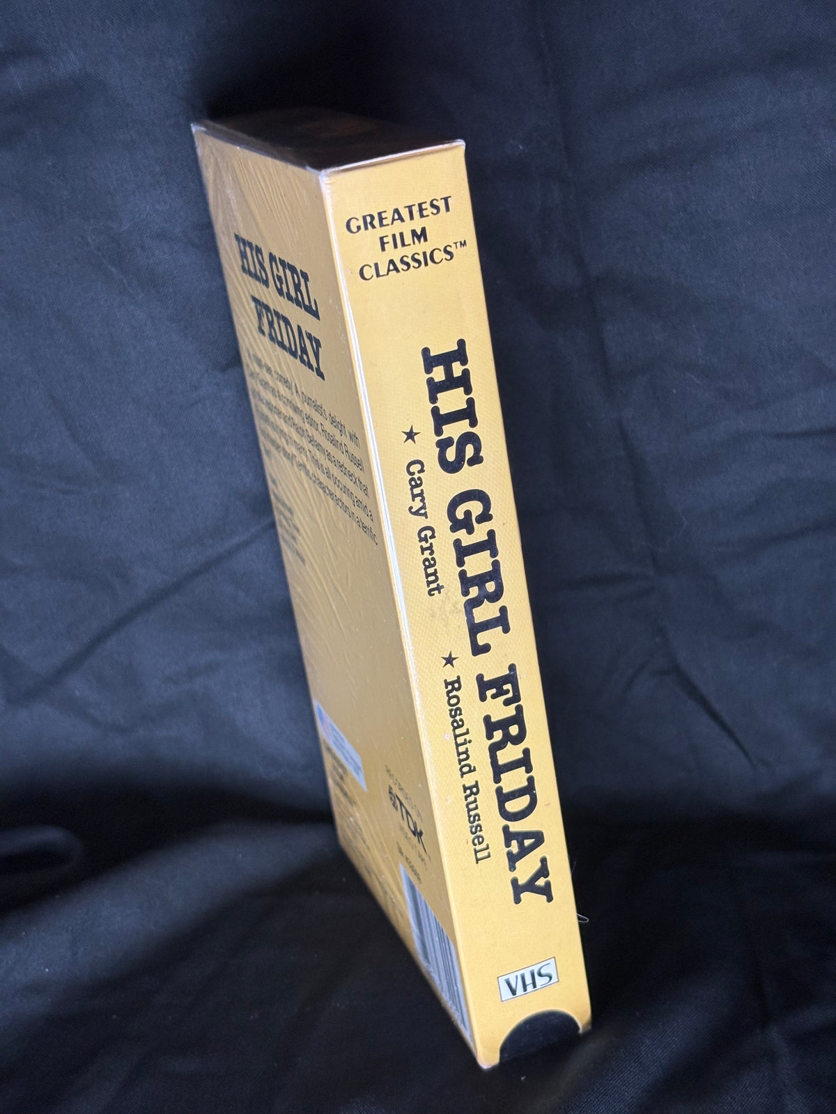 VHS | HIS GIRL FRIDAY SEALED VHS TAPE (1940)