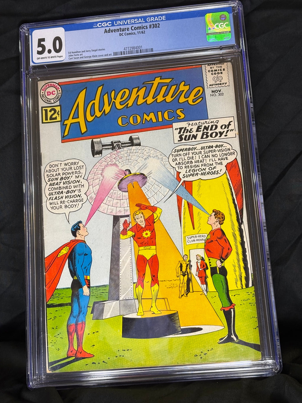 CGC GRADED ADVENTURE COMICS #302 DC COMICS SILVER AGE