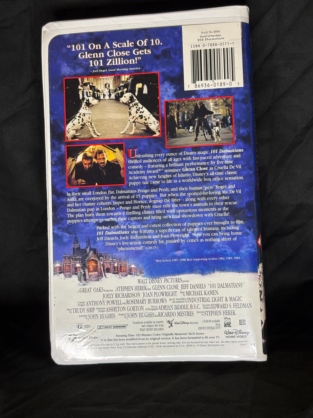 VHS | 101 DALMATIONS 1996 LIVE-ACTION MOVIE