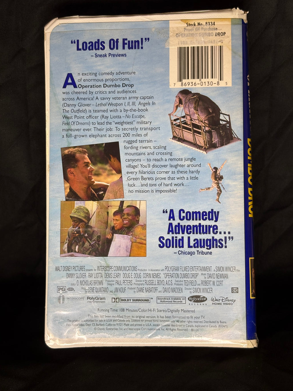 VHS | OPERATION DUMBO DROP 1996 FILM