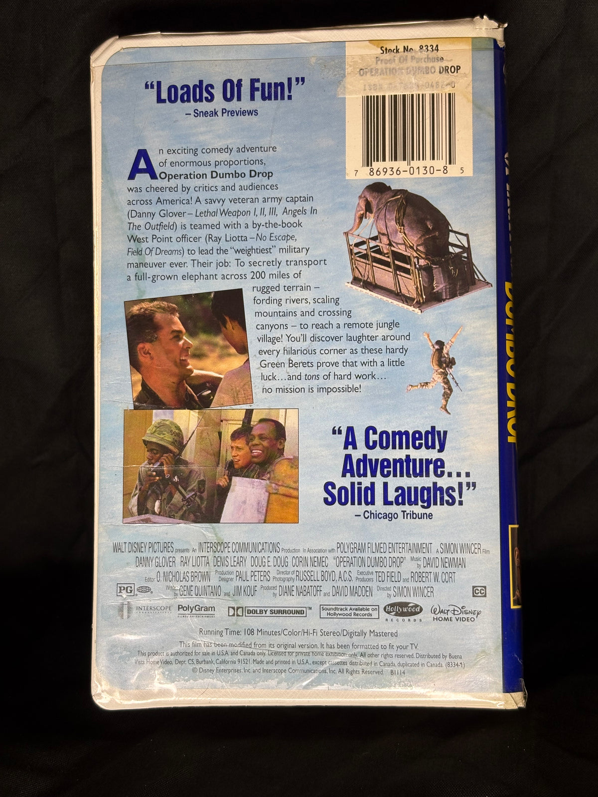 VHS | OPERATION DUMBO DROP 1996 FILM