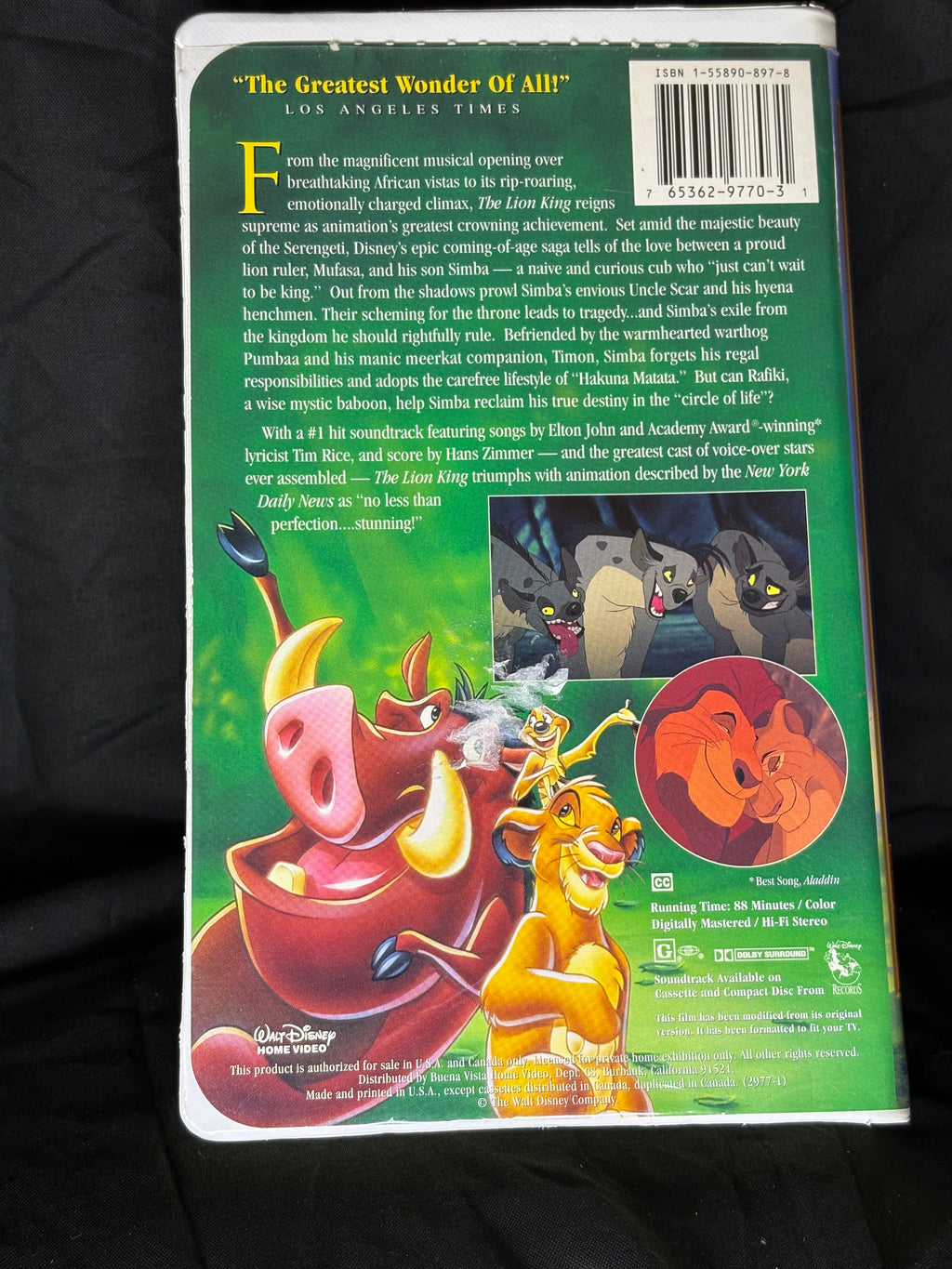 VHS | THE LION KING (1995)
