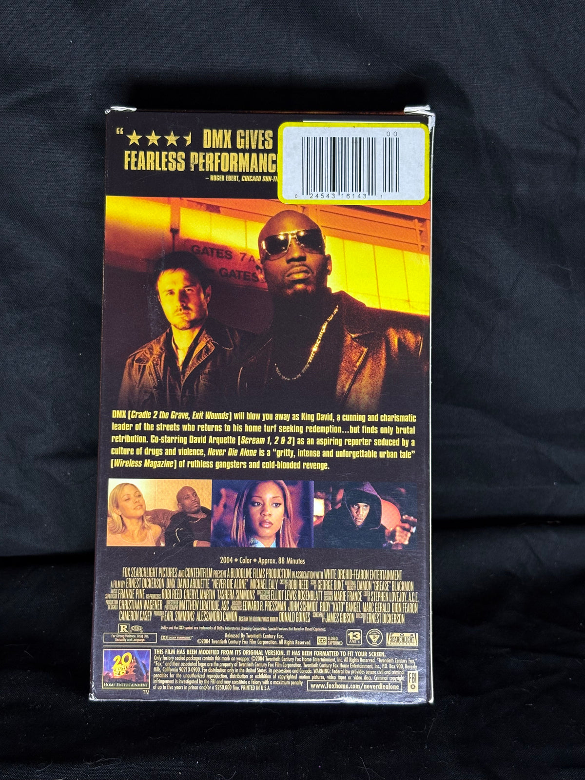 VHS |  NEVER DIE ALONE