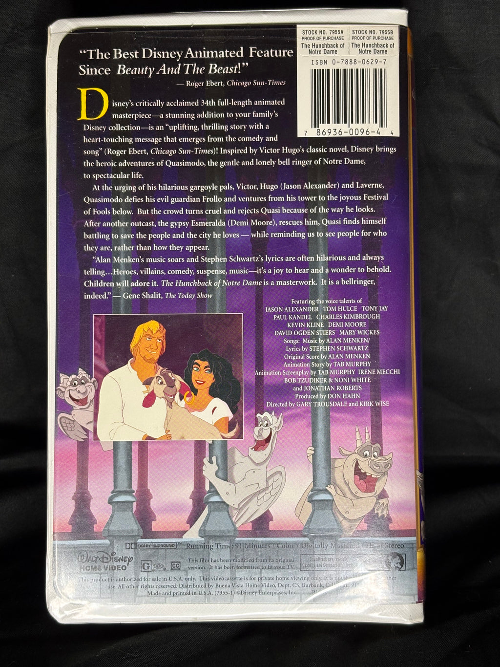 VHS | WALT DISNEY MASTERPIECE COLLECTION VHS TAPE THE HUNCHBACK OF NOTRE DAME
