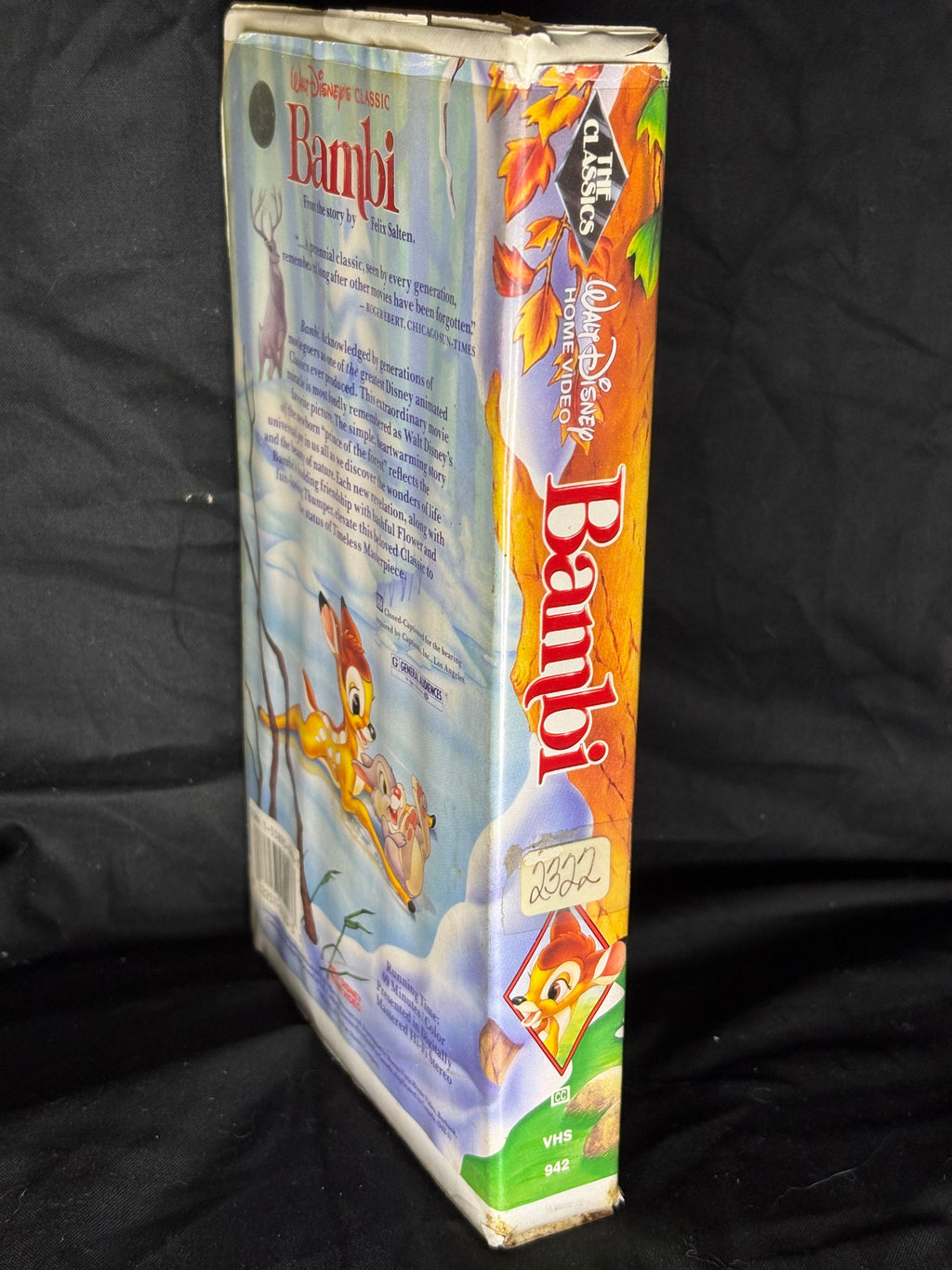 VHS | WALT DISNEY'S BAMBI BLACK DIAMOND (1989)
