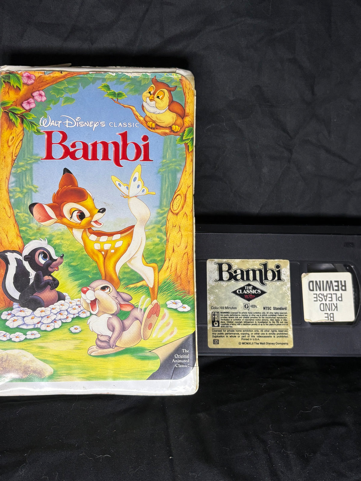 VHS | WALT DISNEY'S BAMBI BLACK DIAMOND (1989)