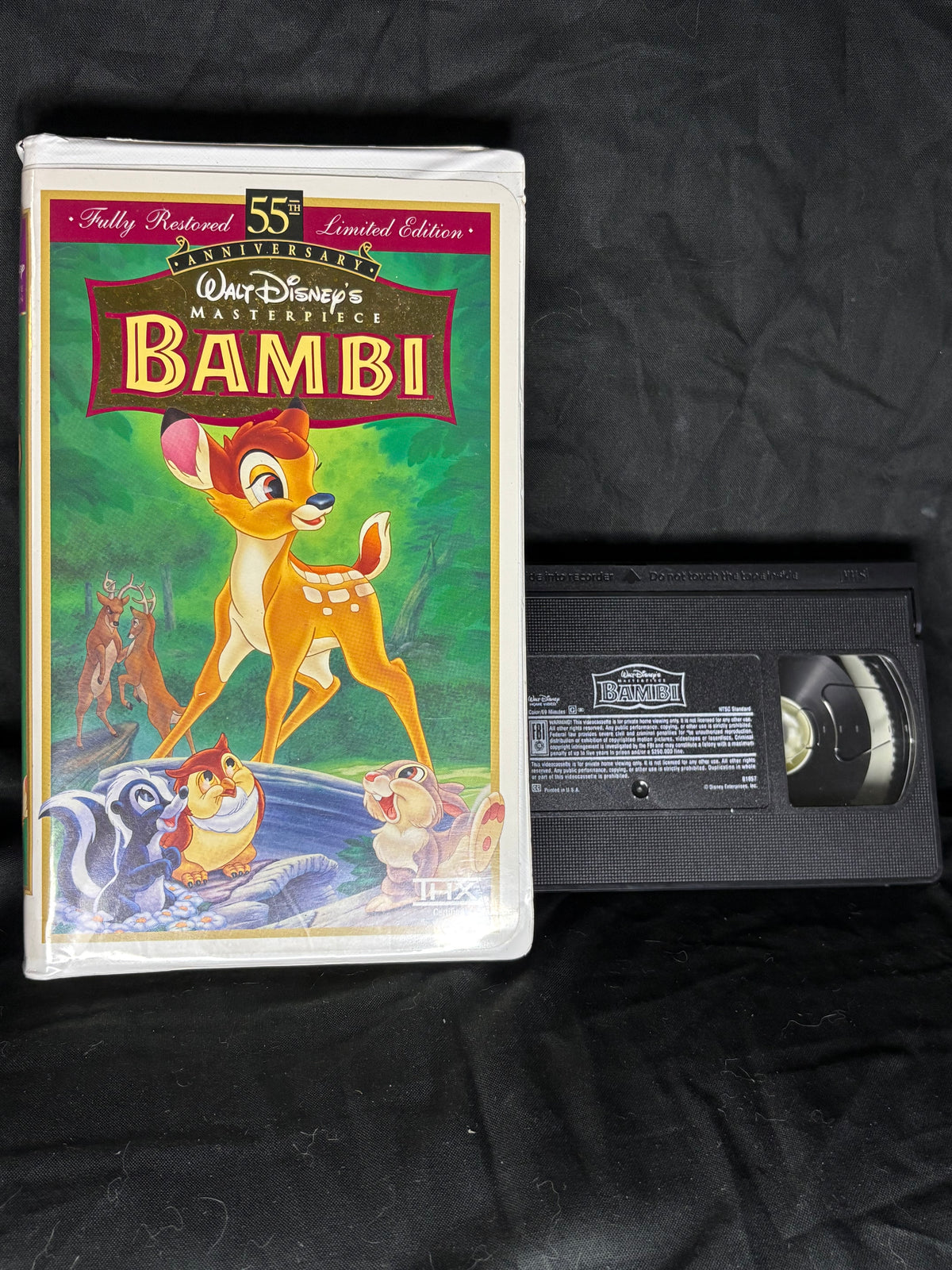 VHS | WALT DISNEY MASTERPIECE COLLECTION OF BAMBI RELEASED AS A 55TH ANNIVERSARY LIMITED EDITION