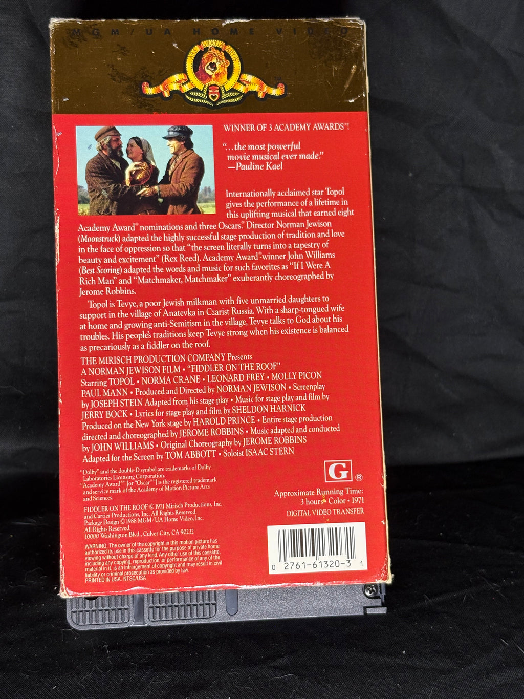 VHS | FIDDLER ON THE ROOF (1971) MUSICAL