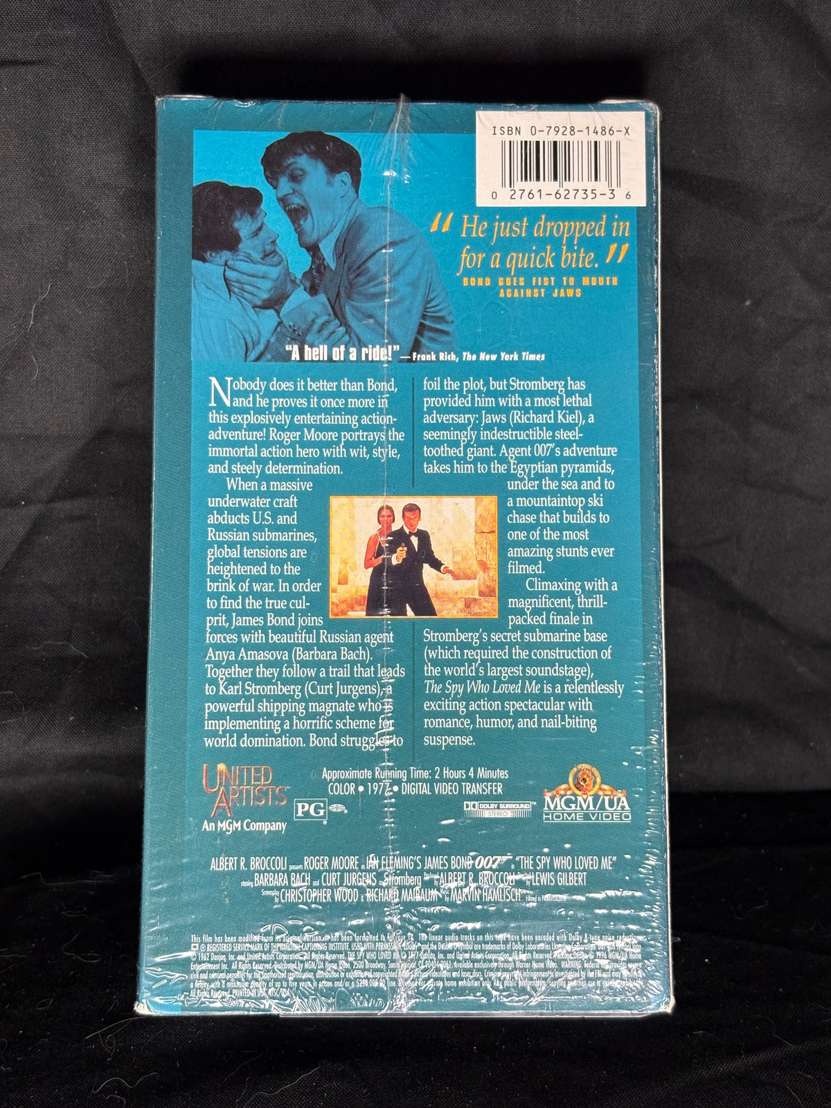 VHS | THE SPY WHO LOVED ME (1977) THE JAMES BOND 007 COLLECTION