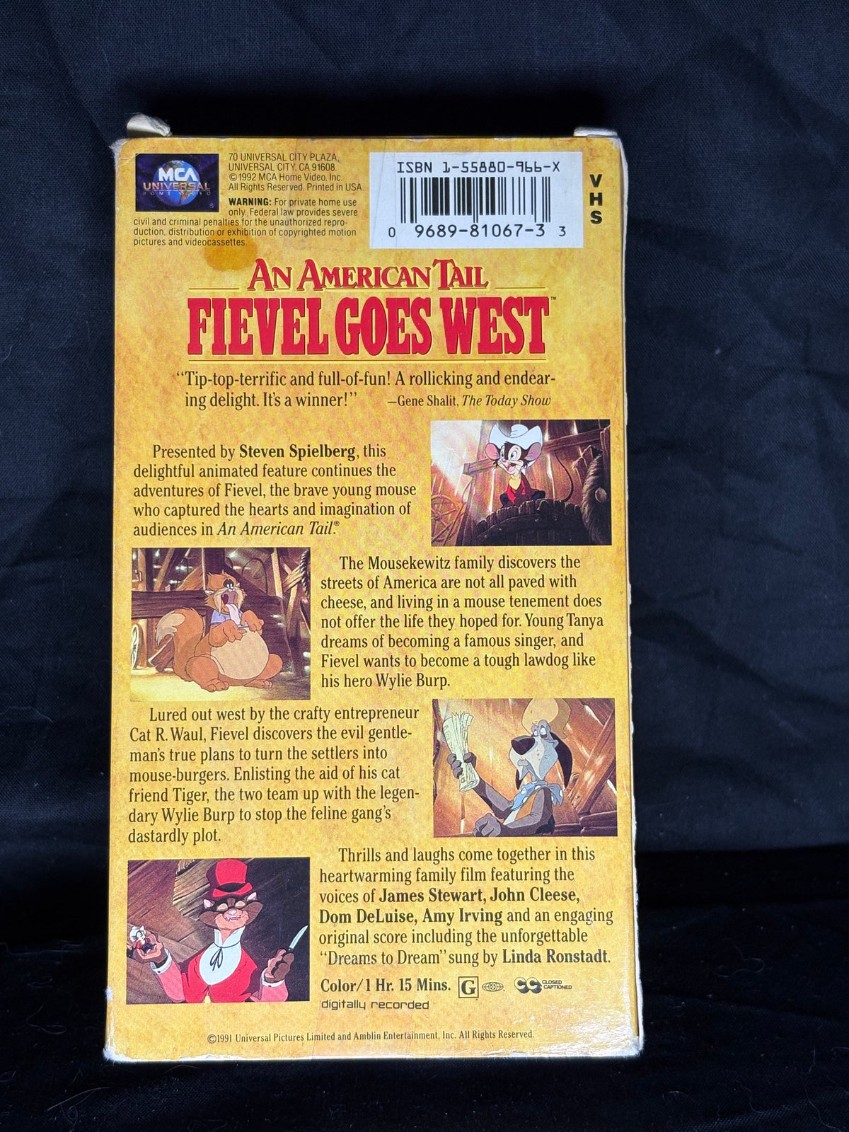 VHS | AN AMERICAN TAIL FIEVEL GOES WEST
